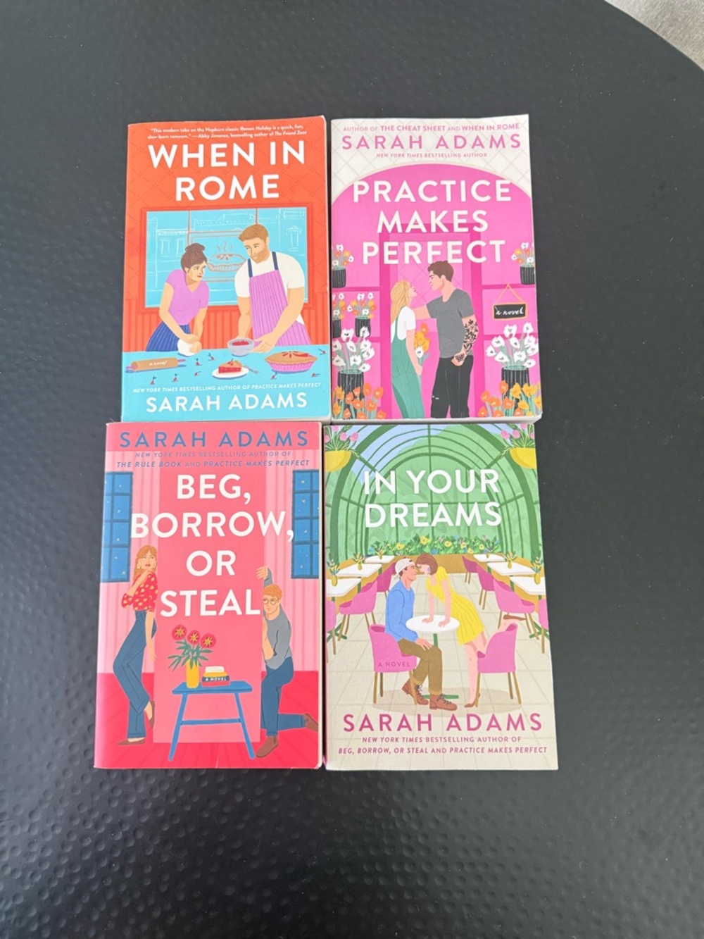 Set of 4 Sarah Adams book series (When in Rome)